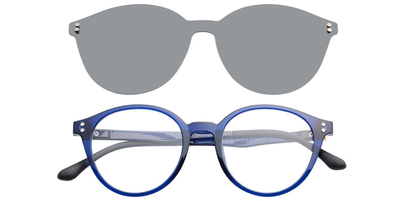 Round Blue Frame