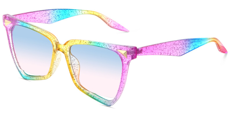 Geometric Multicolor Sunglasses 
