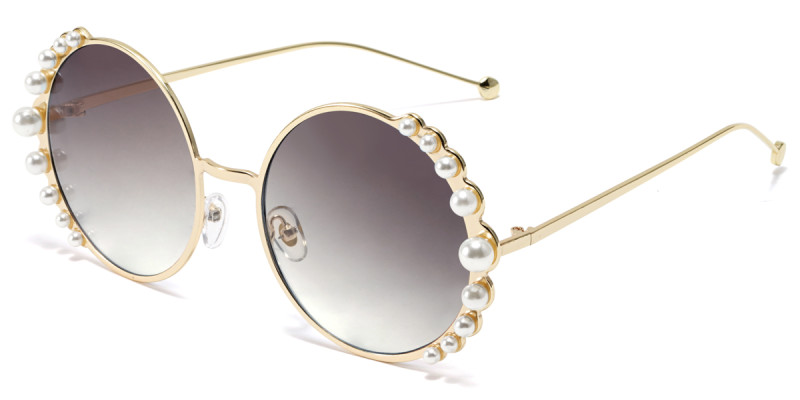 Round Gray Sunglasses