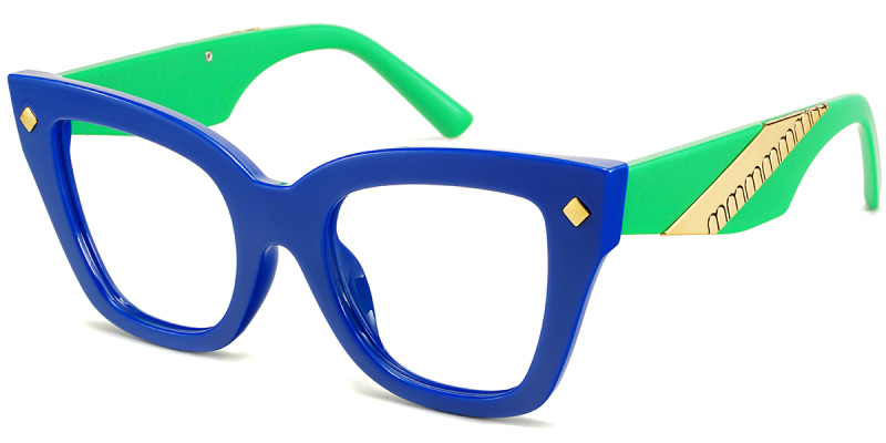Cateye Blue Frame