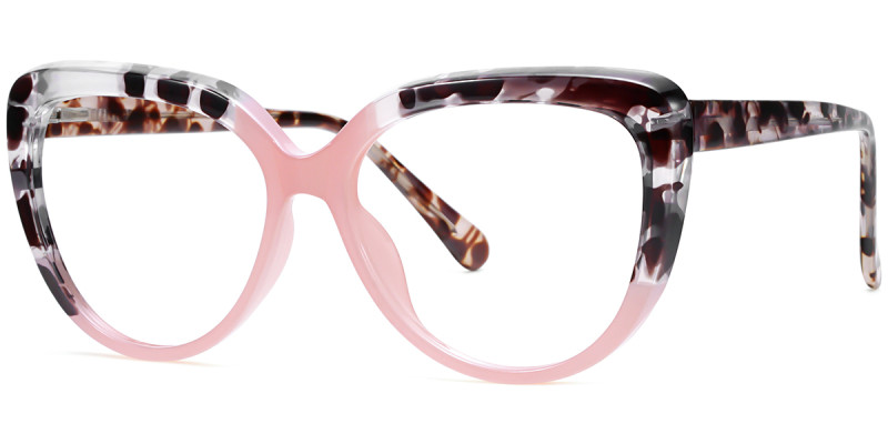 Cateye Pink Tortoise Frame