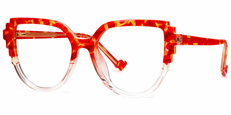 Cateye Red Tortoise Frame