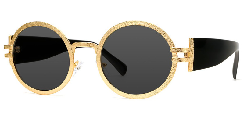Round Gold Sunglasses