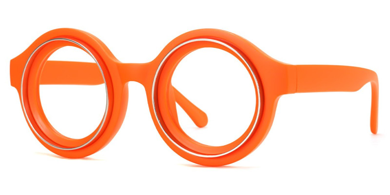 Round Orange Frame