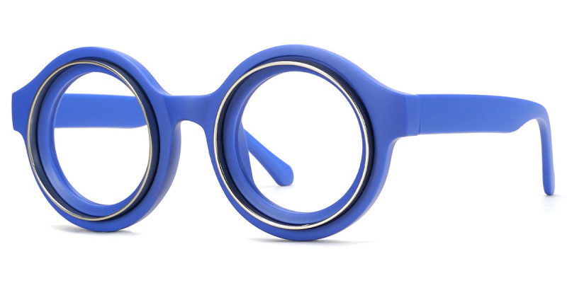 Round Blue Frame