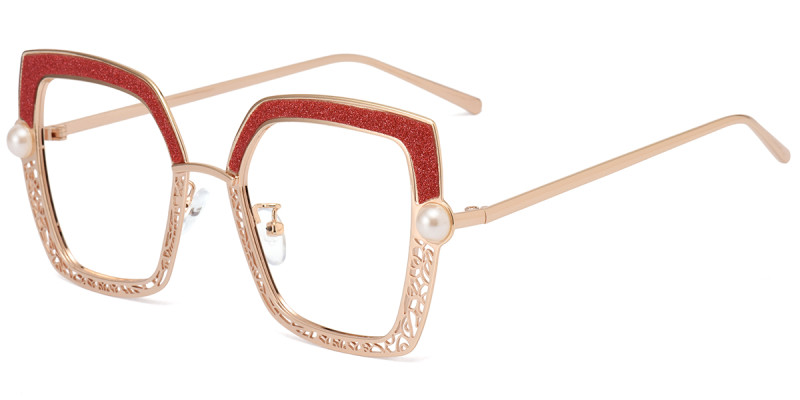 Square Red Sparkle Frame