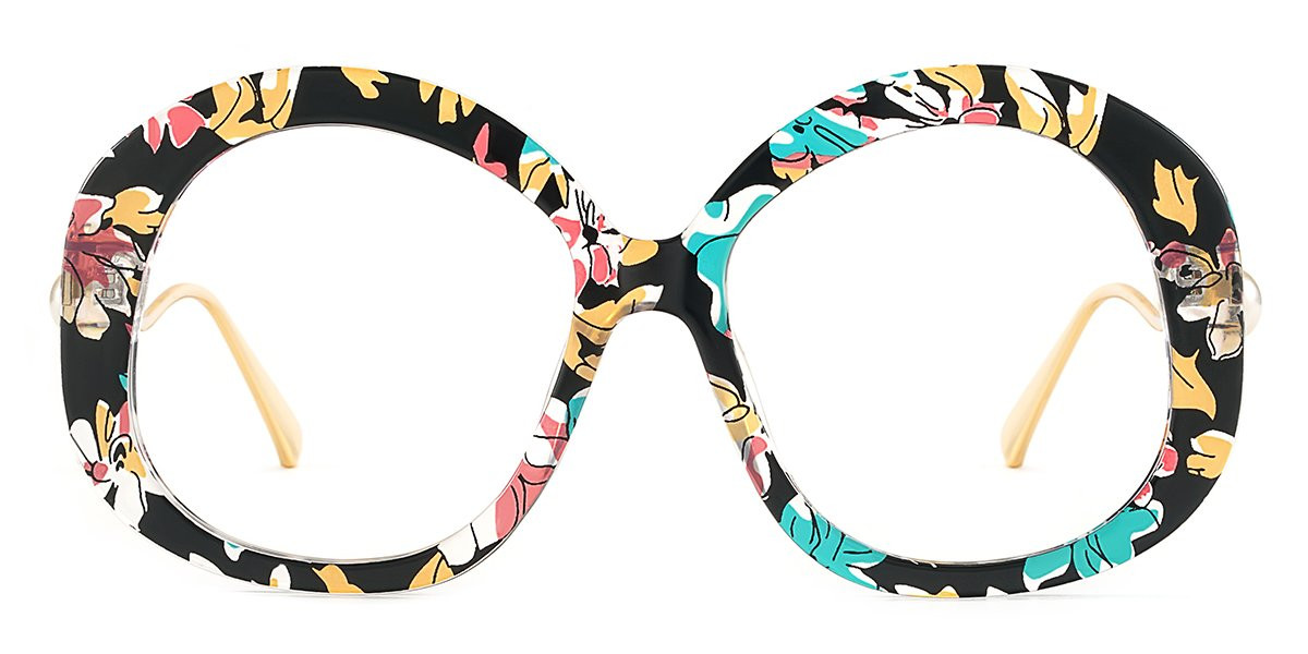 Round Floral Frame