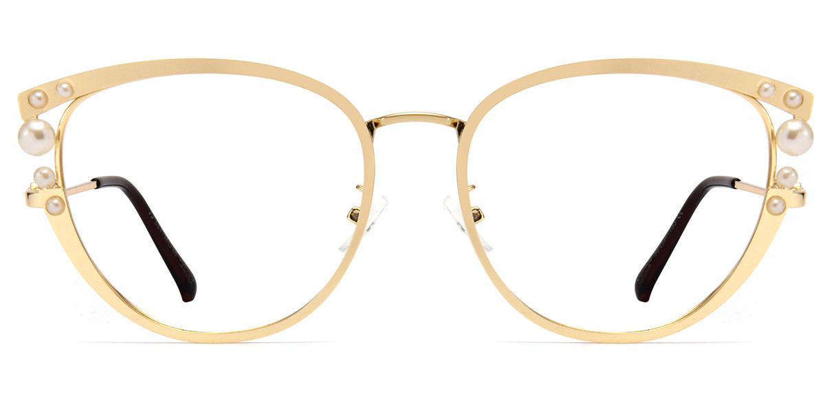 Cateye Gold Sparkle Frame