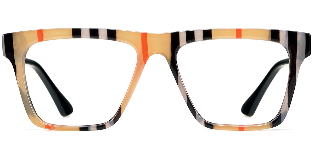 Rectangle Brown Stripe Frame