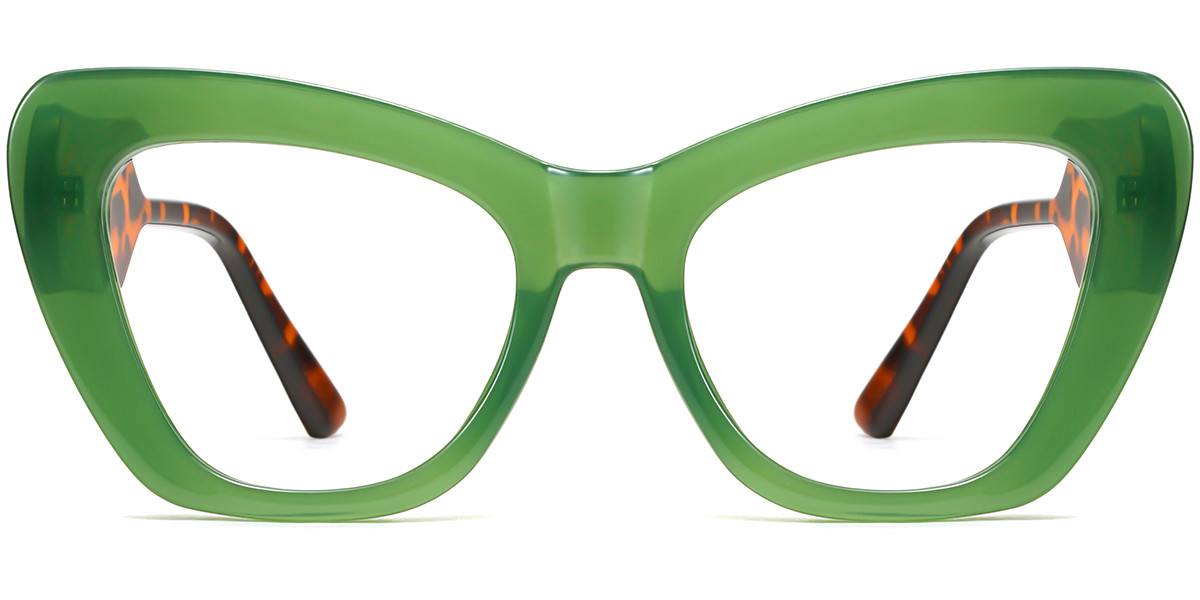 Cateye Green Tortoise Frame