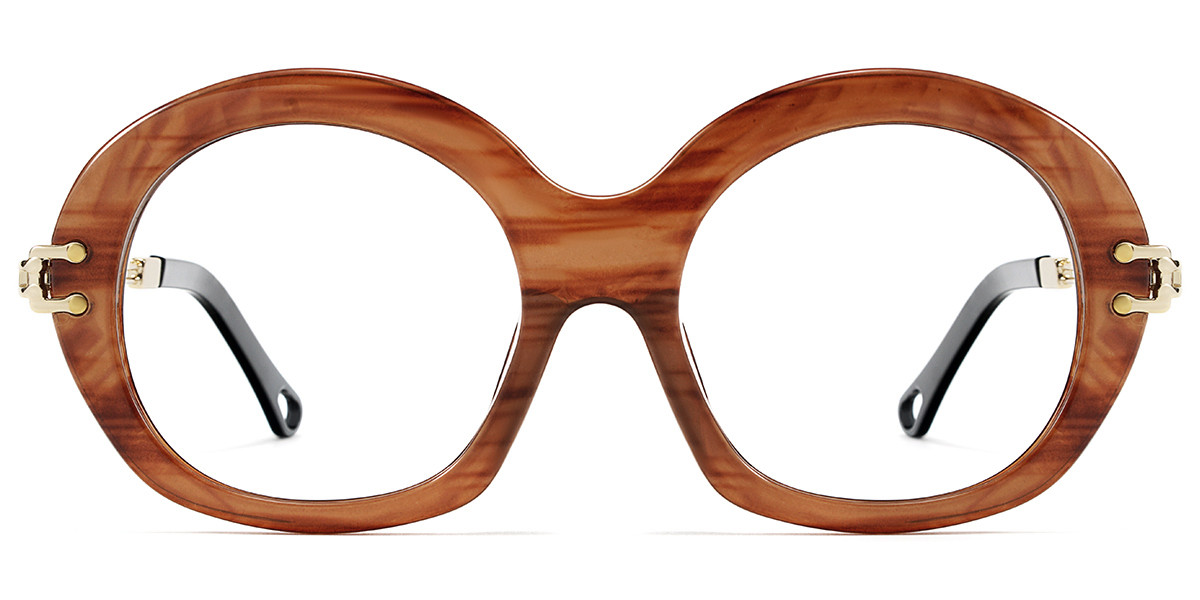 Round Brown Frame