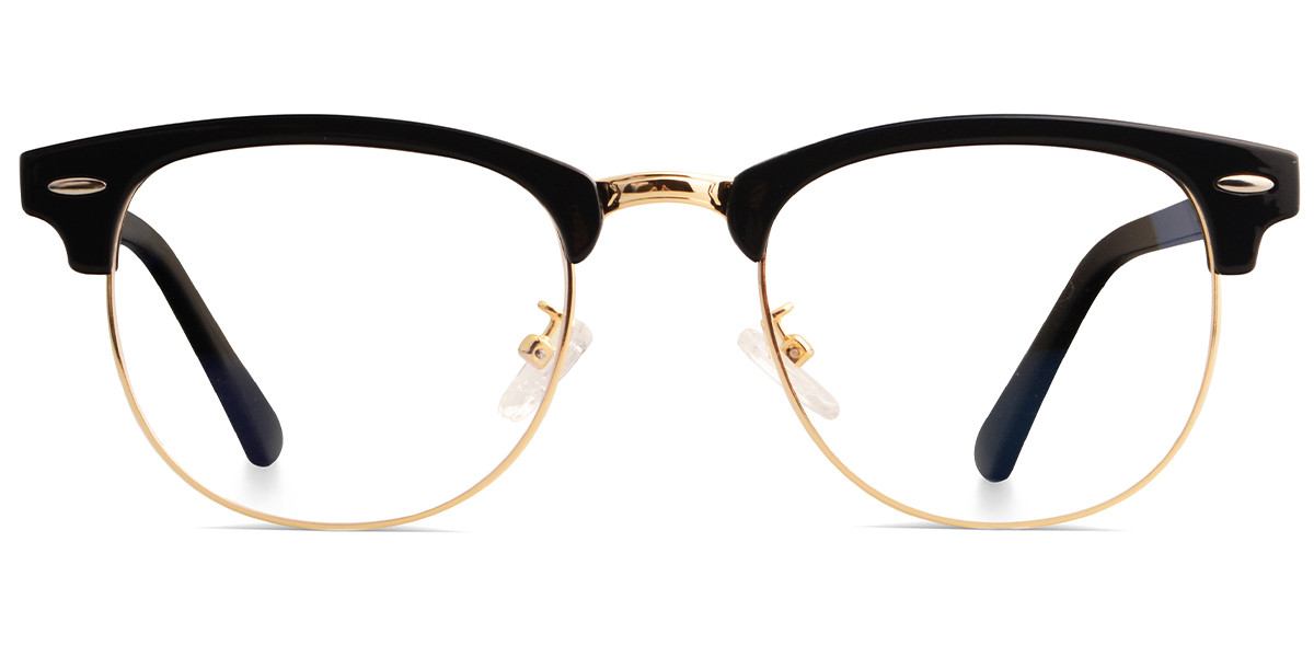 Browline Black/Golden Frame