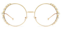 Round Gold Sparkle Frame