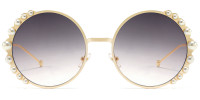 Round Gray Sunglasses