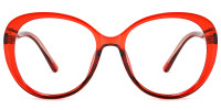 Oval Red Frame