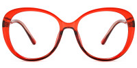 Oval Red Frame