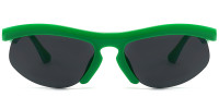 Oval Green Sunglasses