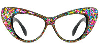 Cateye Multicolor Rhinestone Candy Frame