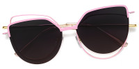 Cateye Pink Magnetic Snap-On Frame