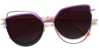 Cateye Purple Magnetic Snap-On Frame
