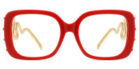 Square Red Frame