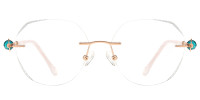 Rimless Silver Frame