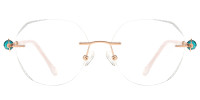 Rimless Silver Frame