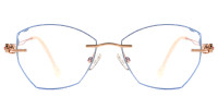 Rhinestone Rimless Frame