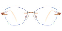 Rhinestone Rimless Frame