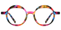 Round Floral Multicolor Frame