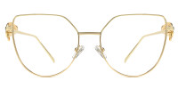 Geometric Gold Frame