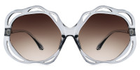 Geometric Gray Sunglasses