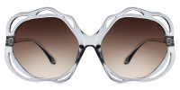 Geometric Gray Sunglasses