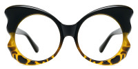 Round Black&Tortoise Frame