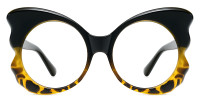 Round Black&Tortoise Frame