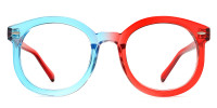 Round Red&Blue Frame