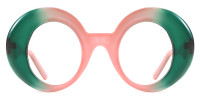 Round Green&Pink Frame