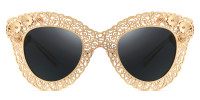 Cateye Gold Sunglasses