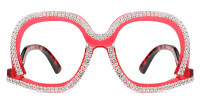 Round Red Frame