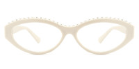Oval White Frame