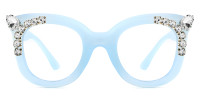 Cateye Blue Frame