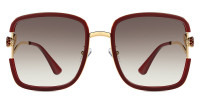 Square Red Sunglasses