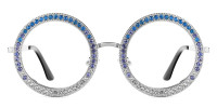 Round Blue Frame