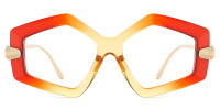 Geometric Orange Frame