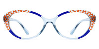 Oval Blue Frame