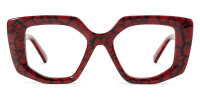 Geometric Red Frame
