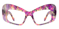 Cateye PinkFloral Frame