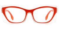 Geometric Orange Frame