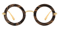 Round Brown Frame