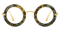 Round Green Frame